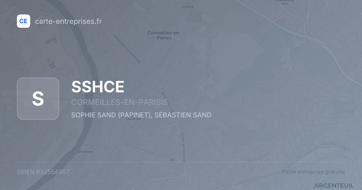 SSHCE — 932554967 — fiche entreprise