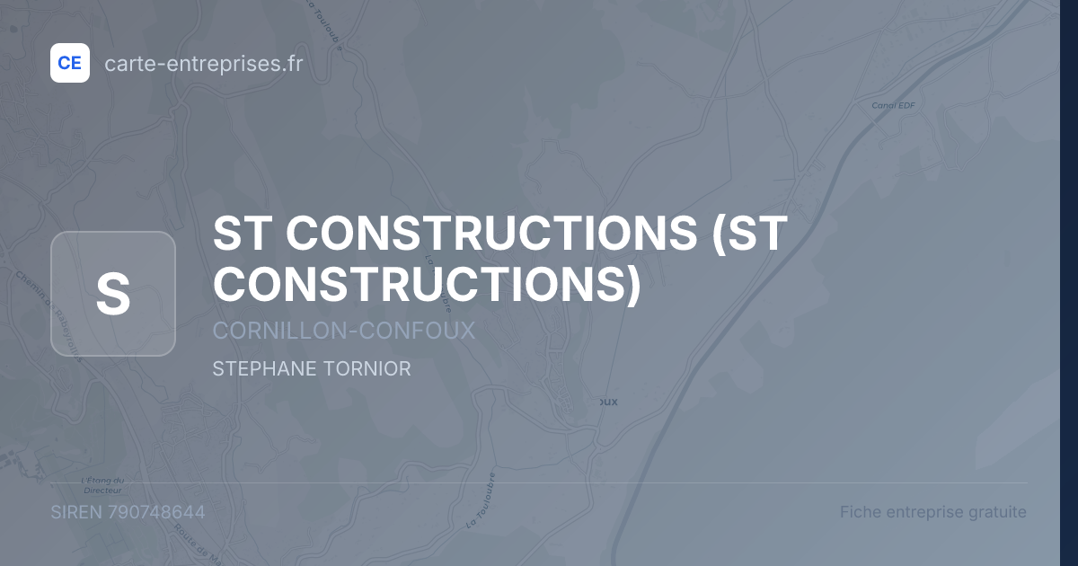 ST CONSTRUCTIONS — 790748644 — fiche entreprise