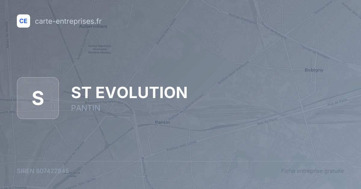 ST EVOLUTION — 807422845 — fiche entreprise