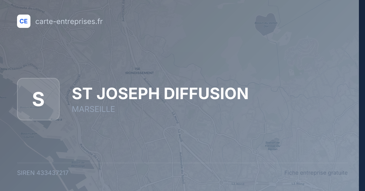 ST JOSEPH DIFFUSION — 433437217 — fiche entreprise