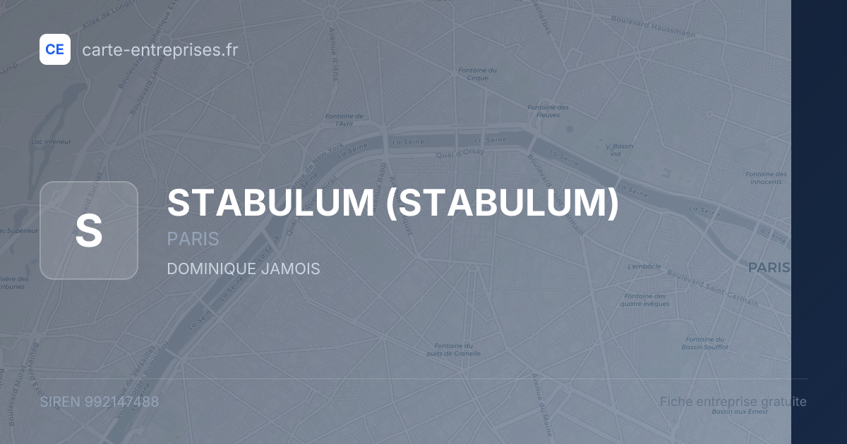 STABULUM — 992147488 — fiche entreprise