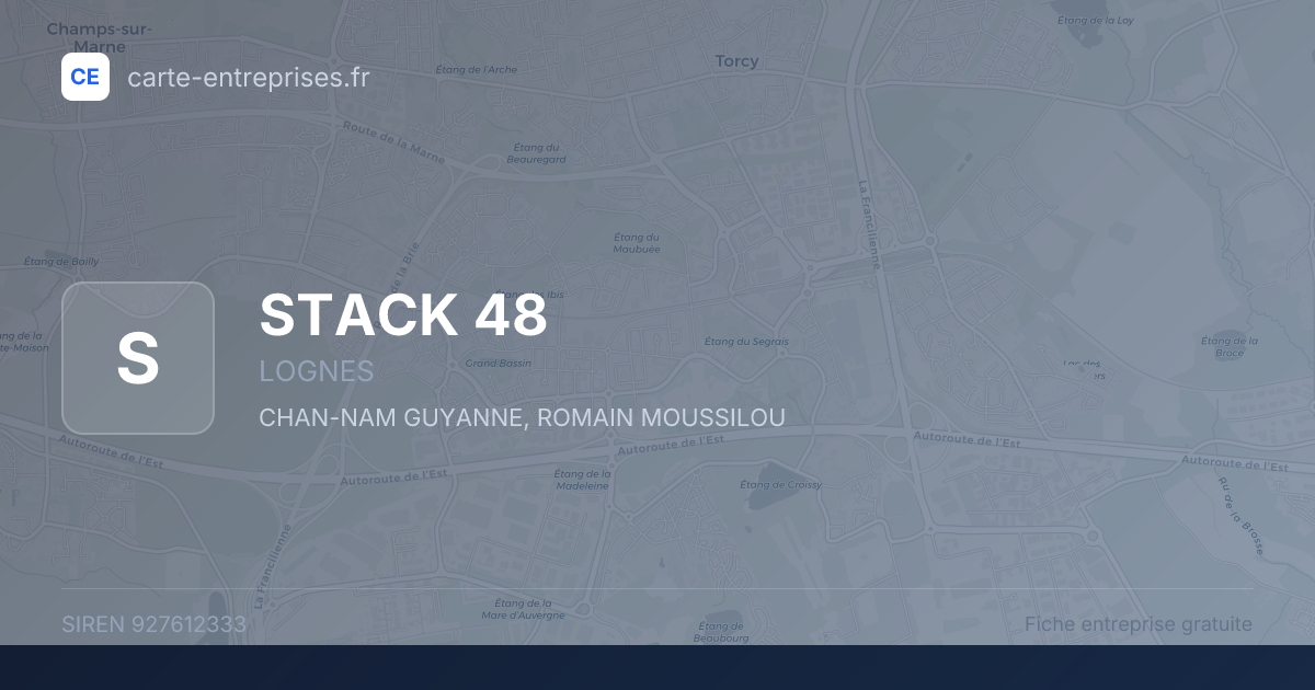 STACK 48 — 927612333 — fiche entreprise