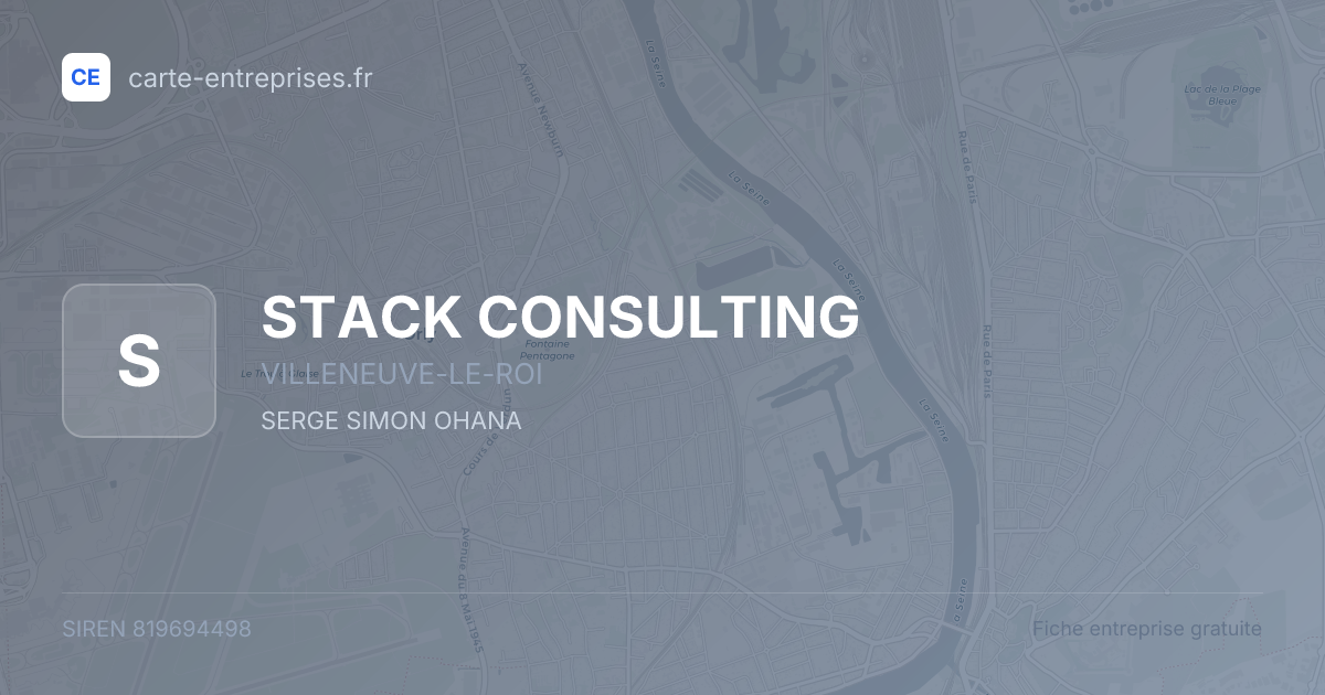 STACK CONSULTING — 819694498 — fiche entreprise