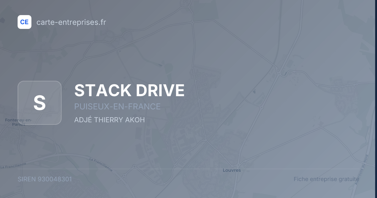 STACK DRIVE — 930048301 — fiche entreprise