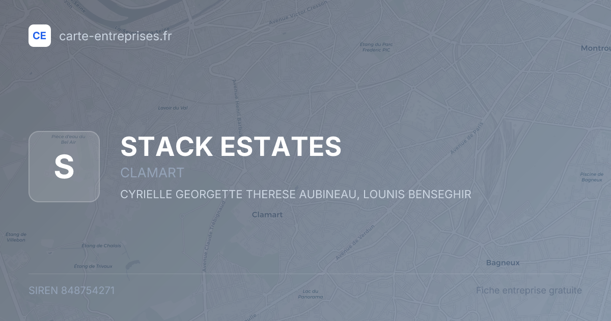 STACK ESTATES — 848754271 — fiche entreprise