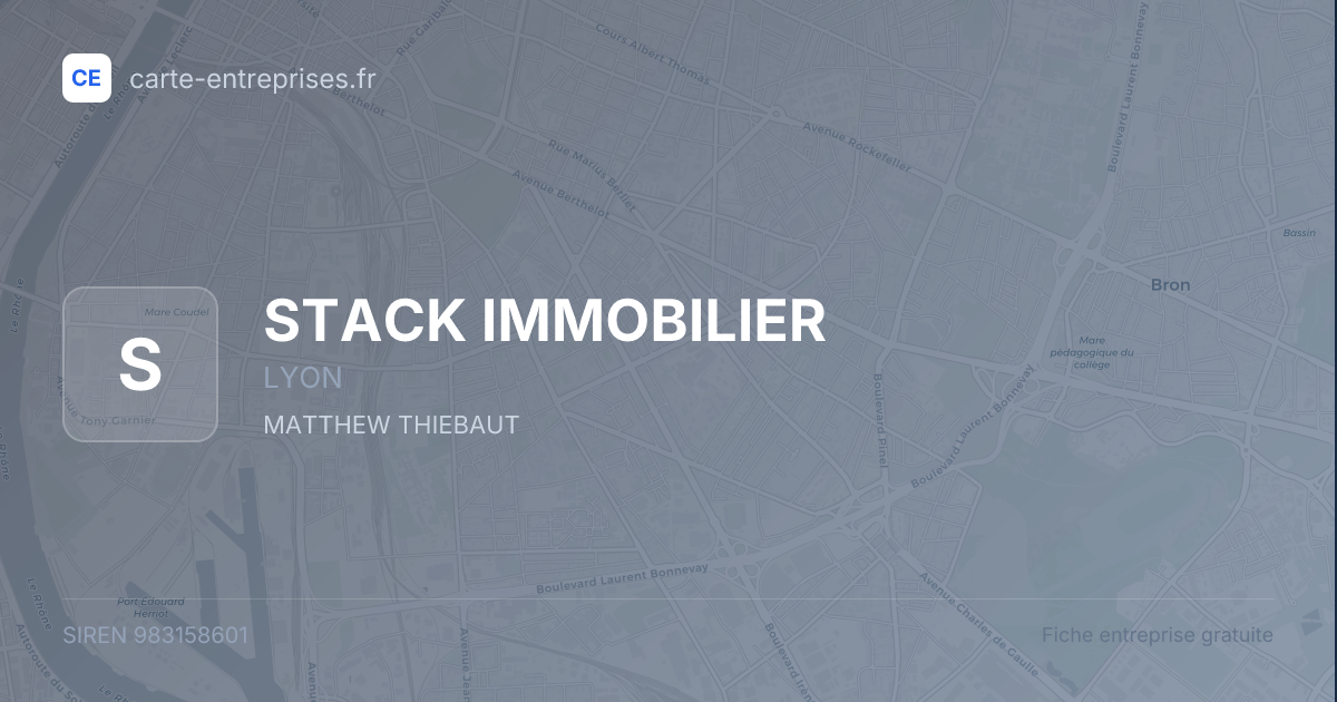 STACK IMMOBILIER — 983158601 — fiche entreprise