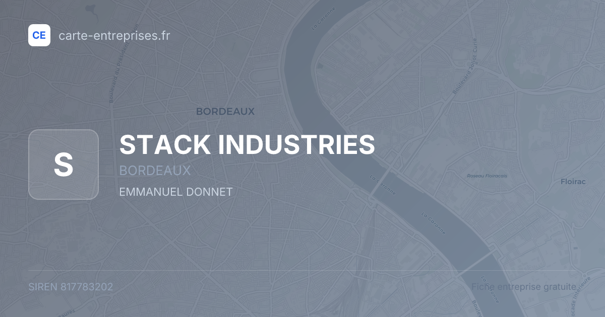 STACK INDUSTRIES — 817783202 — fiche entreprise