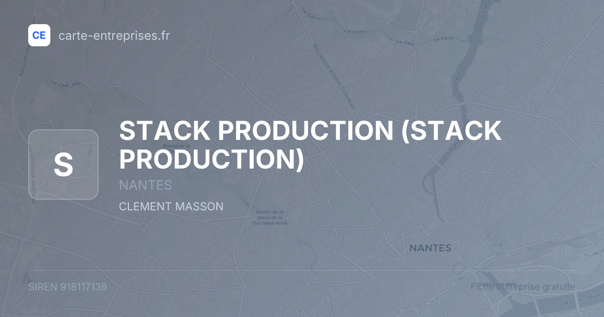 STACK PRODUCTION — 918117136 — fiche entreprise