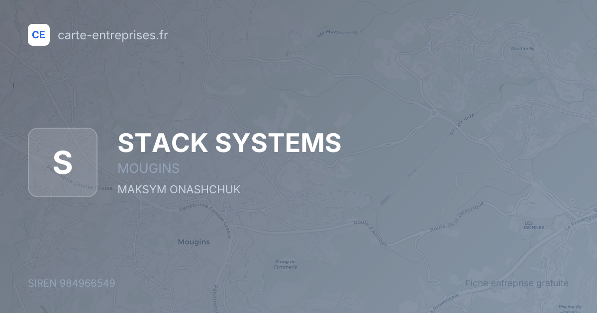STACK SYSTEMS — 984966549 — fiche entreprise