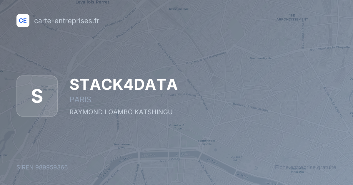 STACK4DATA — 989959366 — fiche entreprise