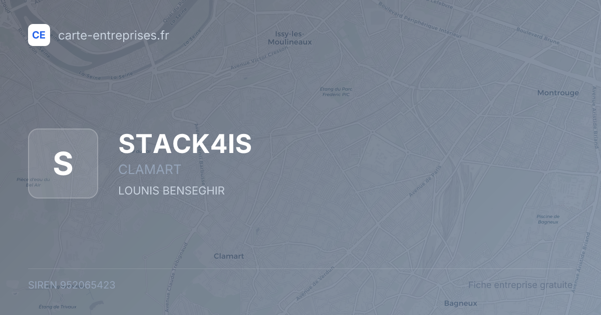 STACK4IS — 952065423 — fiche entreprise