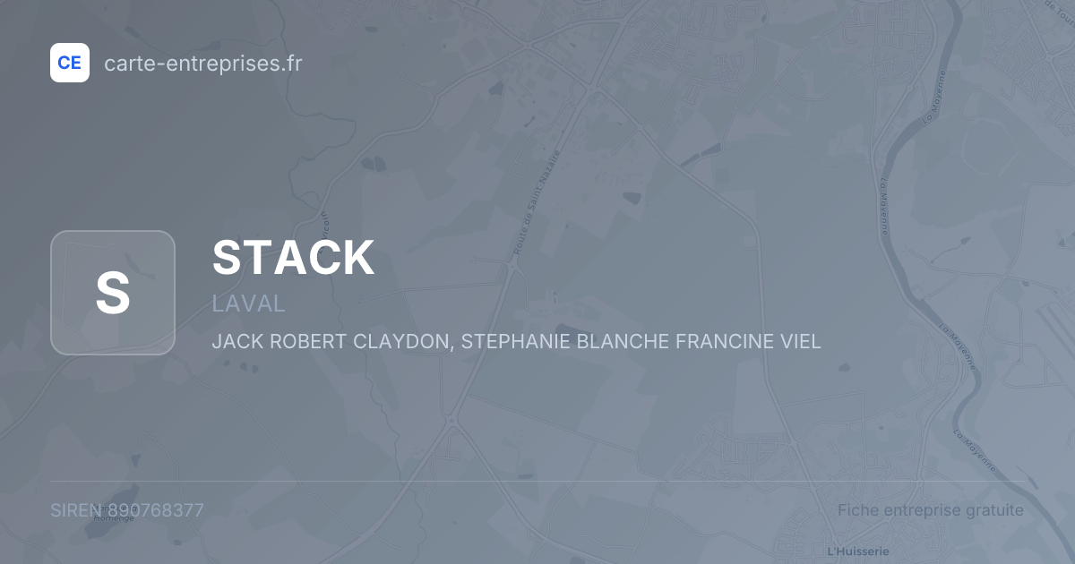 STACK — 890768377 — fiche entreprise