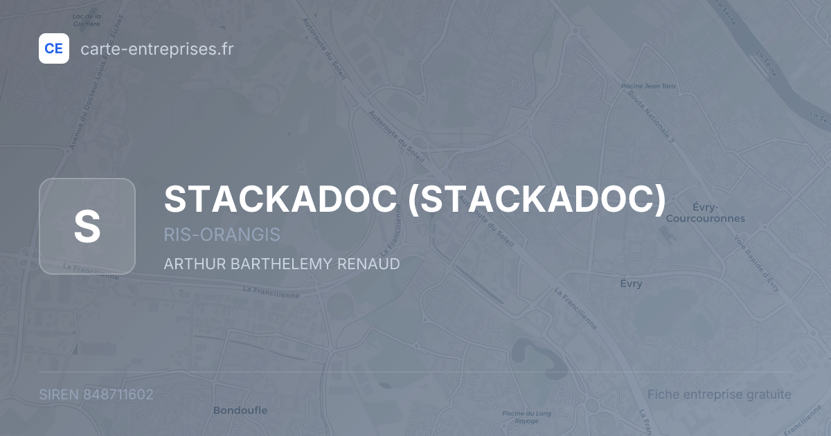 STACKADOC — 848711602 — fiche entreprise