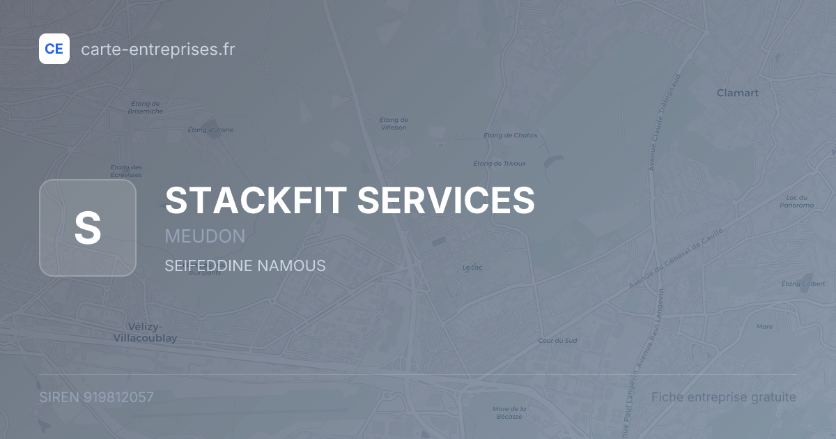 STACKFIT SERVICES — 919812057 — fiche entreprise