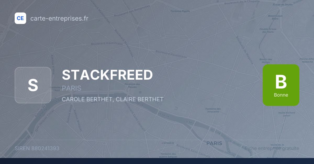 STACKFREED — 880241393 — fiche entreprise