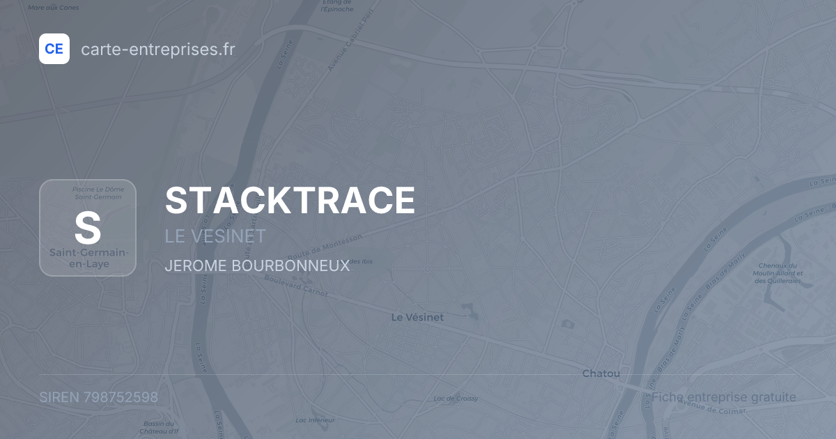 STACKTRACE — 798752598 — fiche entreprise