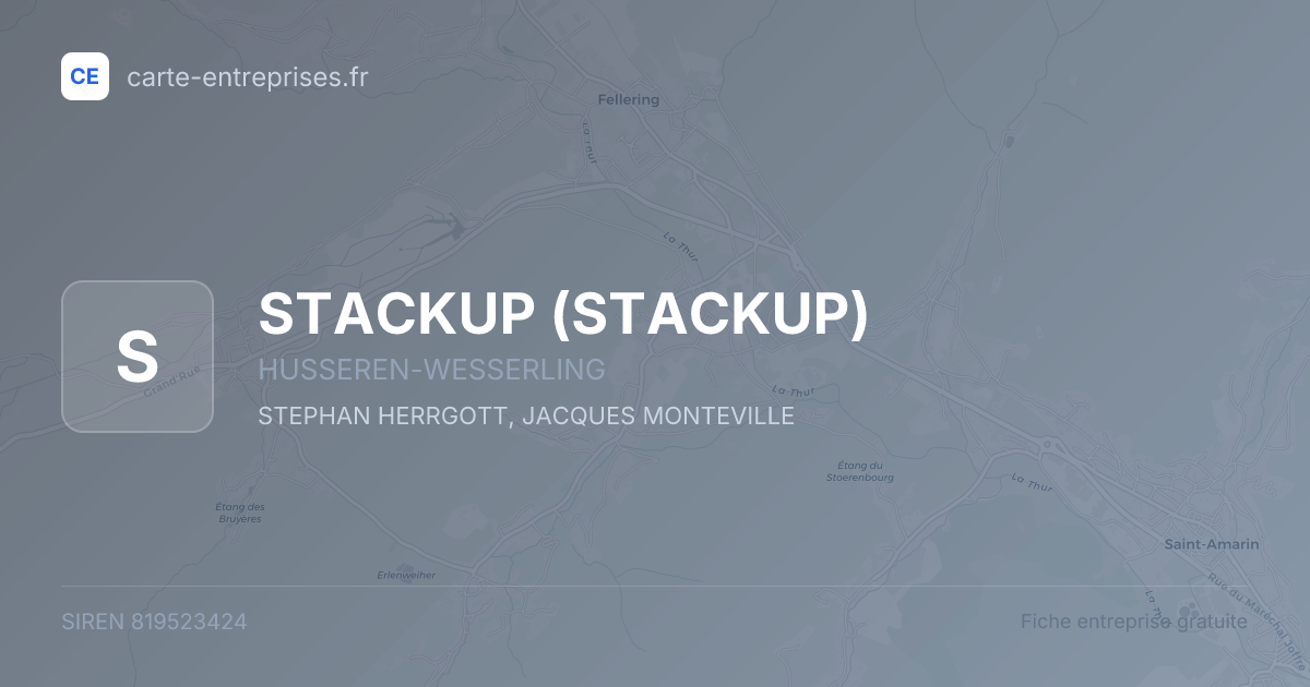 STACKUP — 819523424 — fiche entreprise