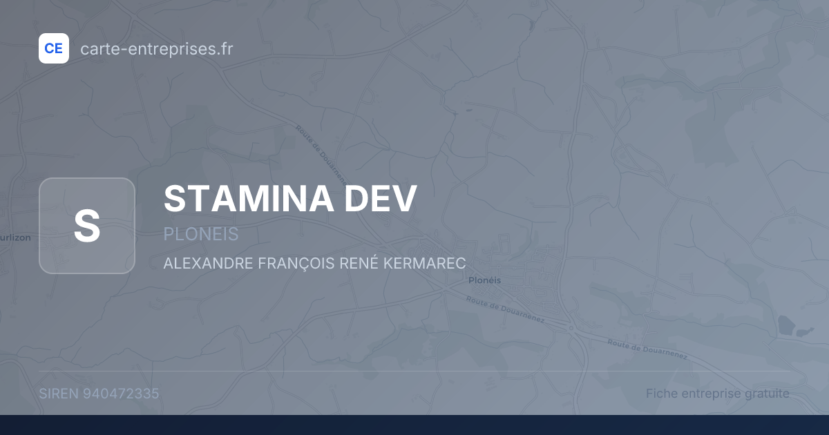 STAMINA DEV — 940472335 — fiche entreprise