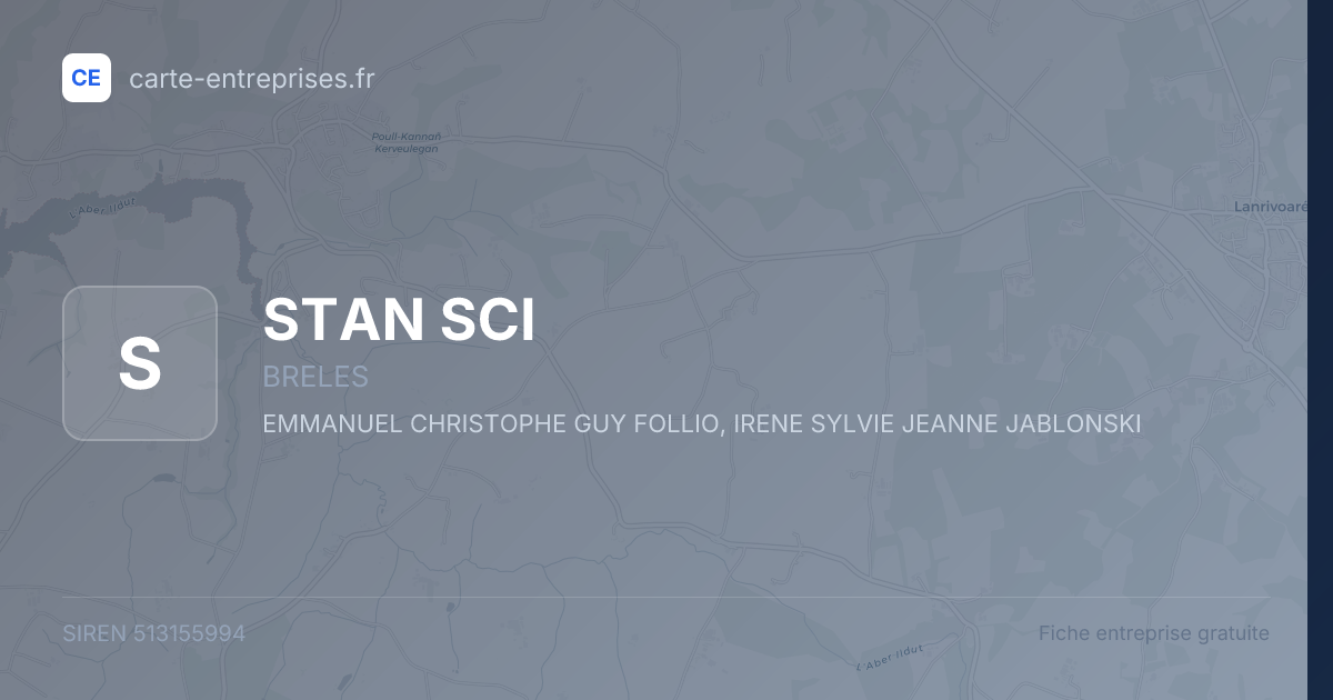 STAN SCI — 513155994 — fiche entreprise