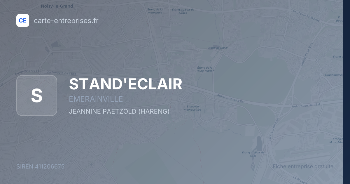 STAND'ECLAIR — 411206675 — fiche entreprise