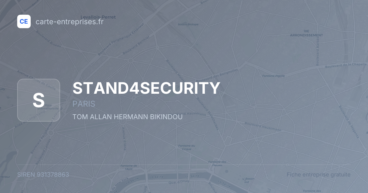 STAND4SECURITY — 931378863 — fiche entreprise