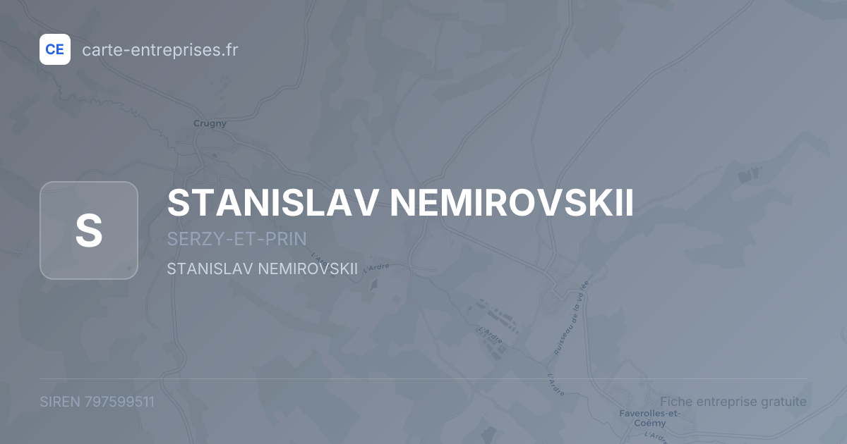 STANISLAV NEMIROVSKII — 797599511 — fiche entreprise