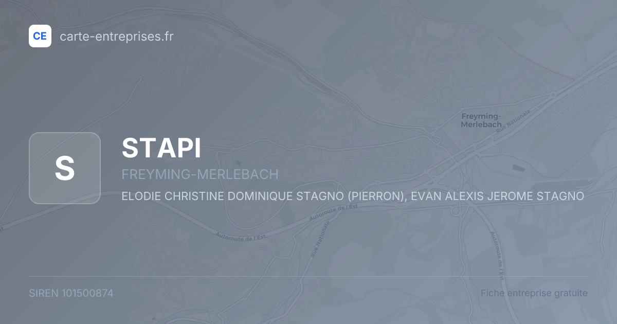 STAPI — 101500874 — fiche entreprise