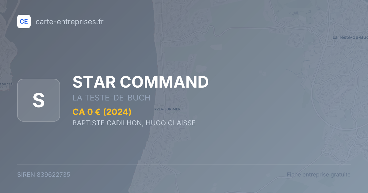 STAR COMMAND — 839622735 — fiche entreprise