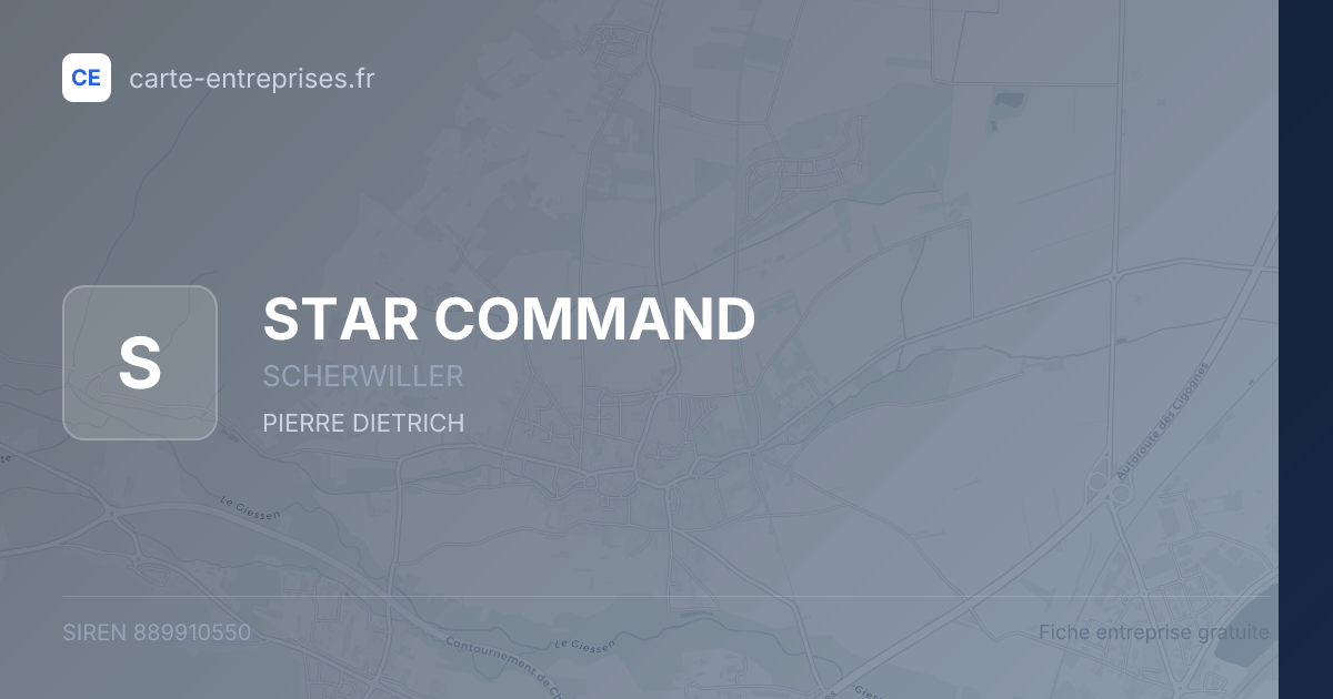 STAR COMMAND — 889910550 — fiche entreprise