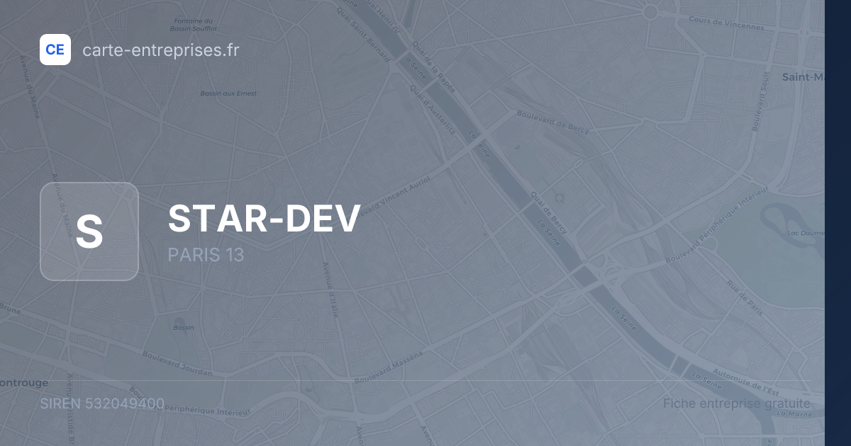 STAR-DEV — 532049400 — fiche entreprise