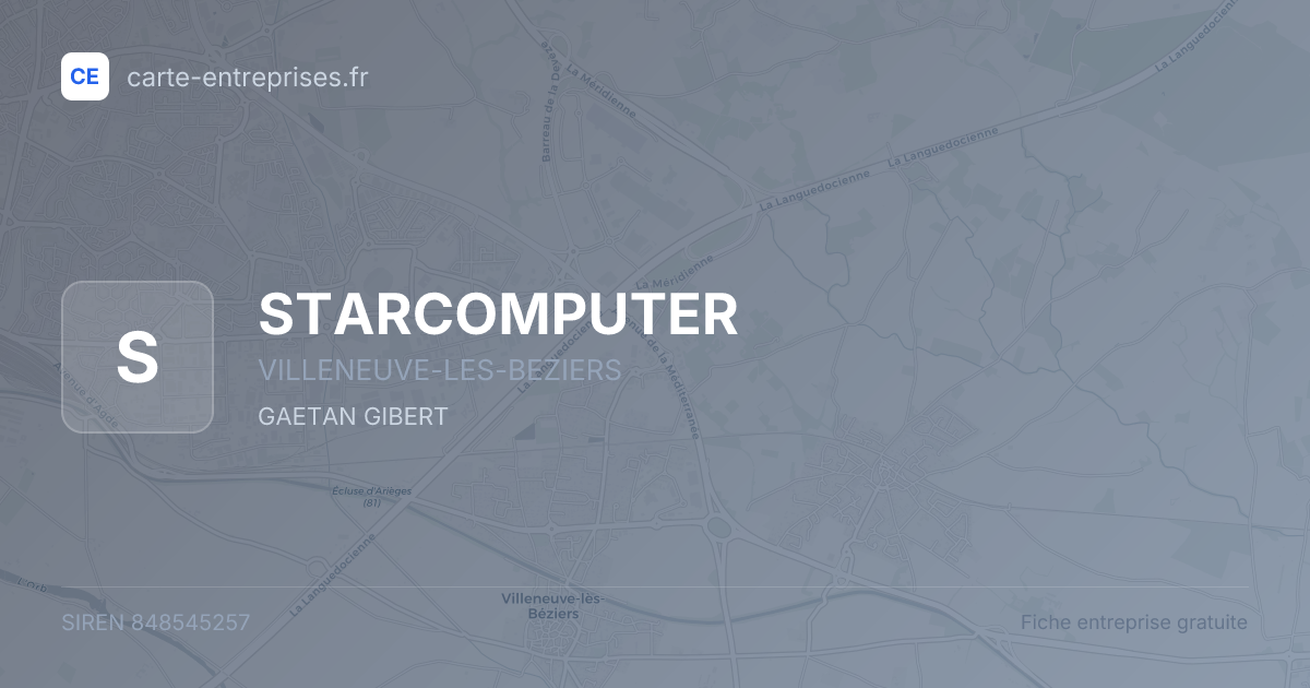 STARCOMPUTER — 848545257 — fiche entreprise