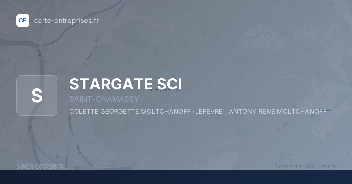 STARGATE SCI — 880798178 — fiche entreprise