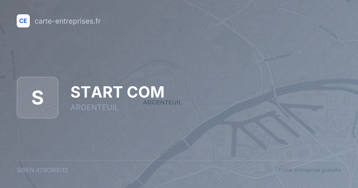 START COM — 429080013 — fiche entreprise