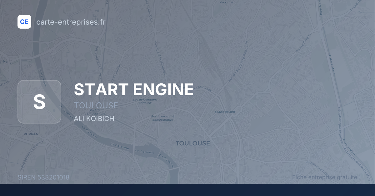 START ENGINE — 533201018 — fiche entreprise