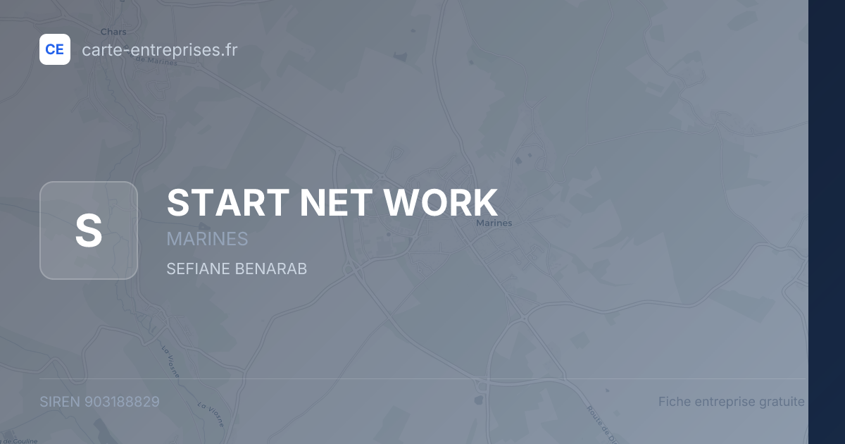 START NET WORK — 903188829 — fiche entreprise
