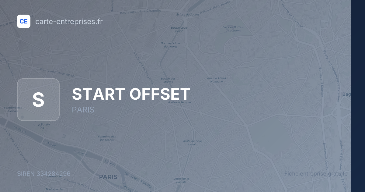START OFFSET — 334284296 — fiche entreprise