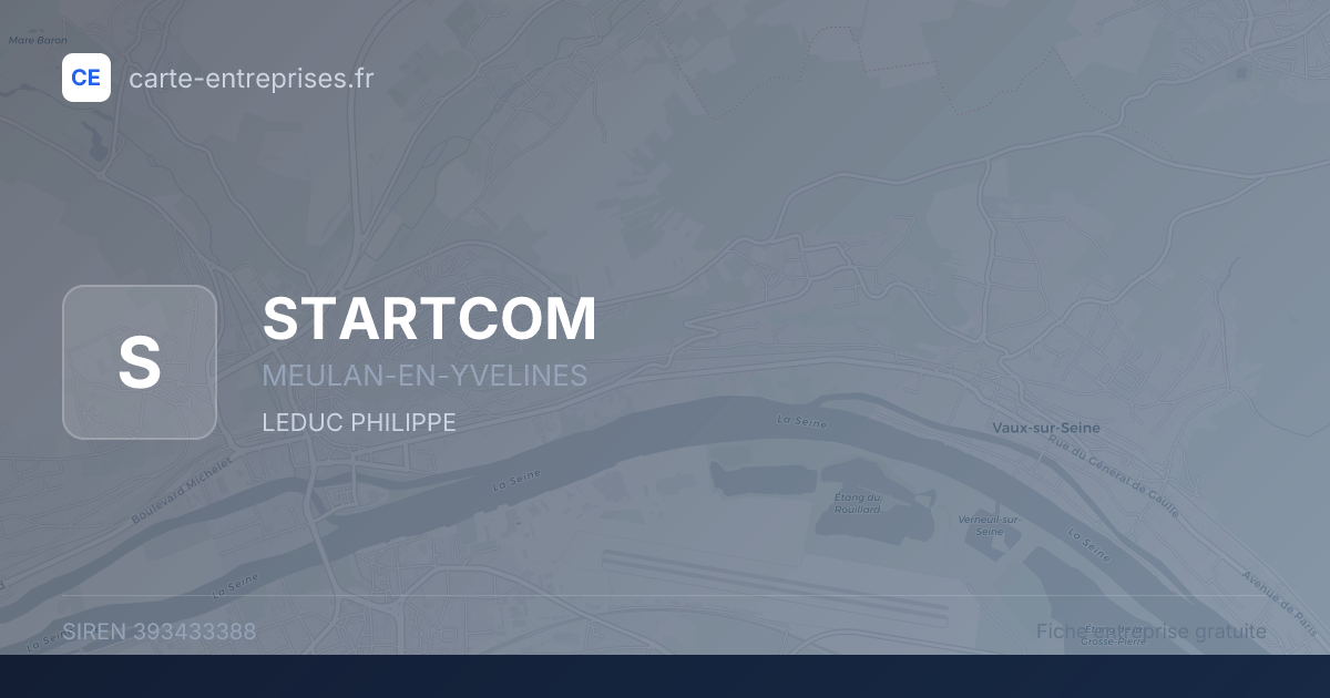 STARTCOM — 393433388 — fiche entreprise