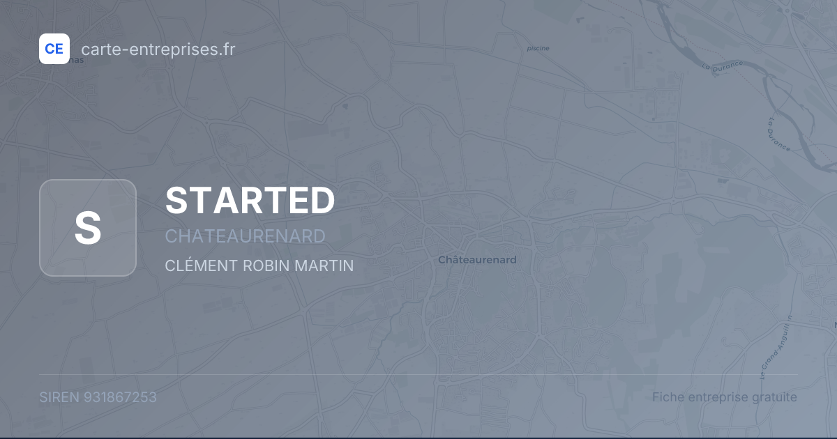 STARTED — 931867253 — fiche entreprise