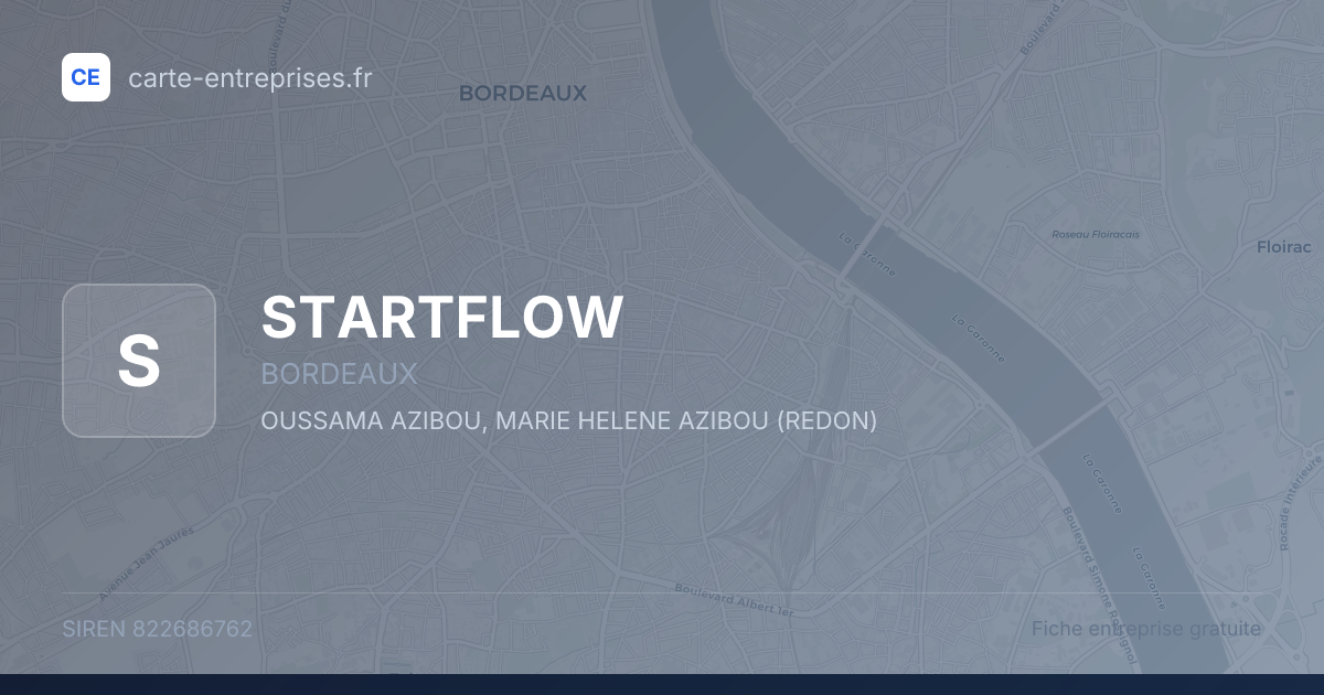 STARTFLOW — 822686762 — fiche entreprise
