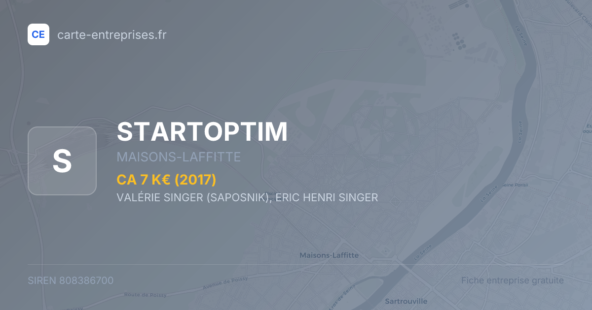 STARTOPTIM — 808386700 — fiche entreprise