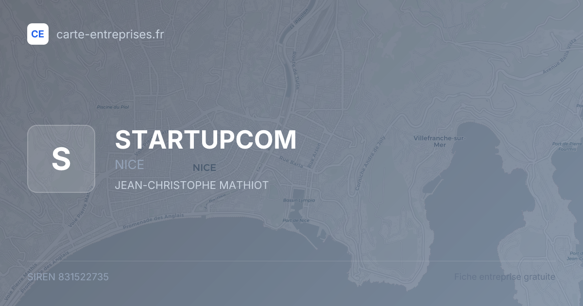 STARTUPCOM — 831522735 — fiche entreprise