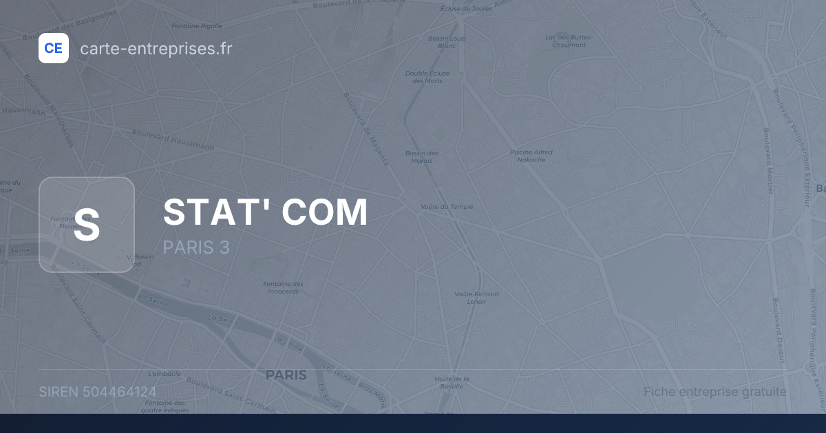 STAT' COM — 504464124 — fiche entreprise