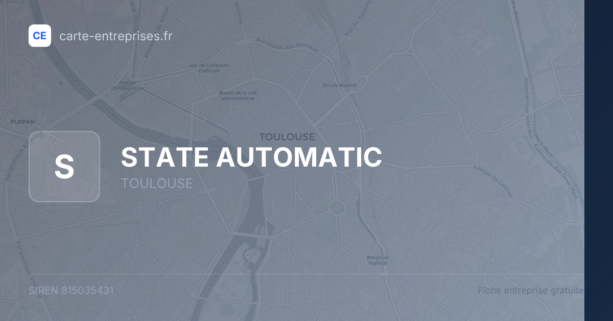 STATE AUTOMATIC — 815035431 — fiche entreprise