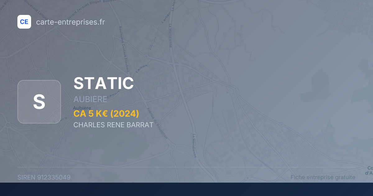 STATIC — 912335049 — fiche entreprise