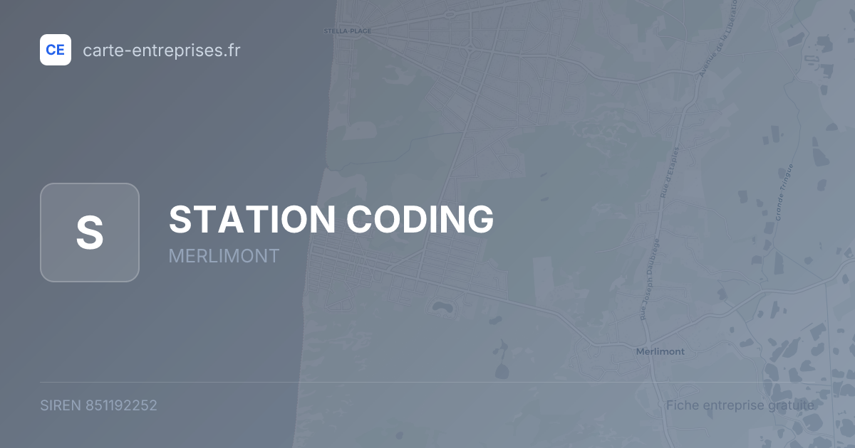 STATION CODING — 851192252 — fiche entreprise