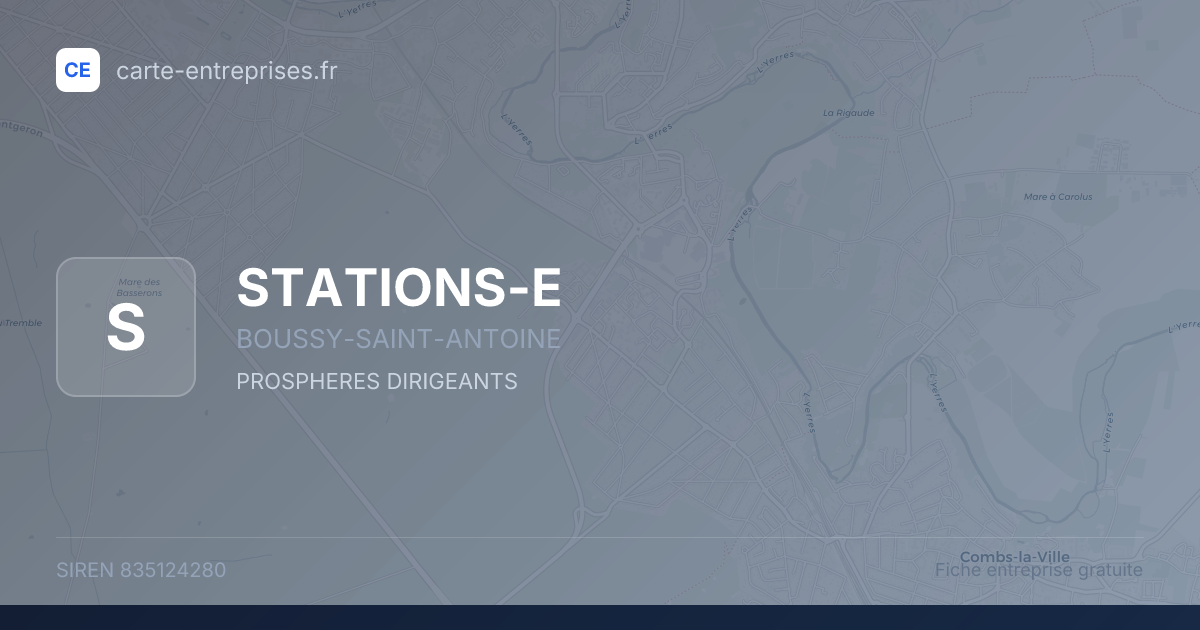 STATIONS-E — 835124280 — fiche entreprise