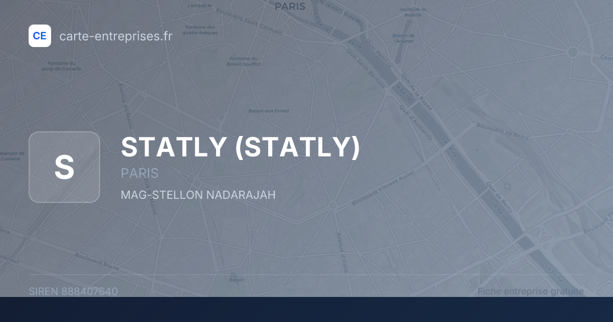 STATLY — 888407640 — fiche entreprise