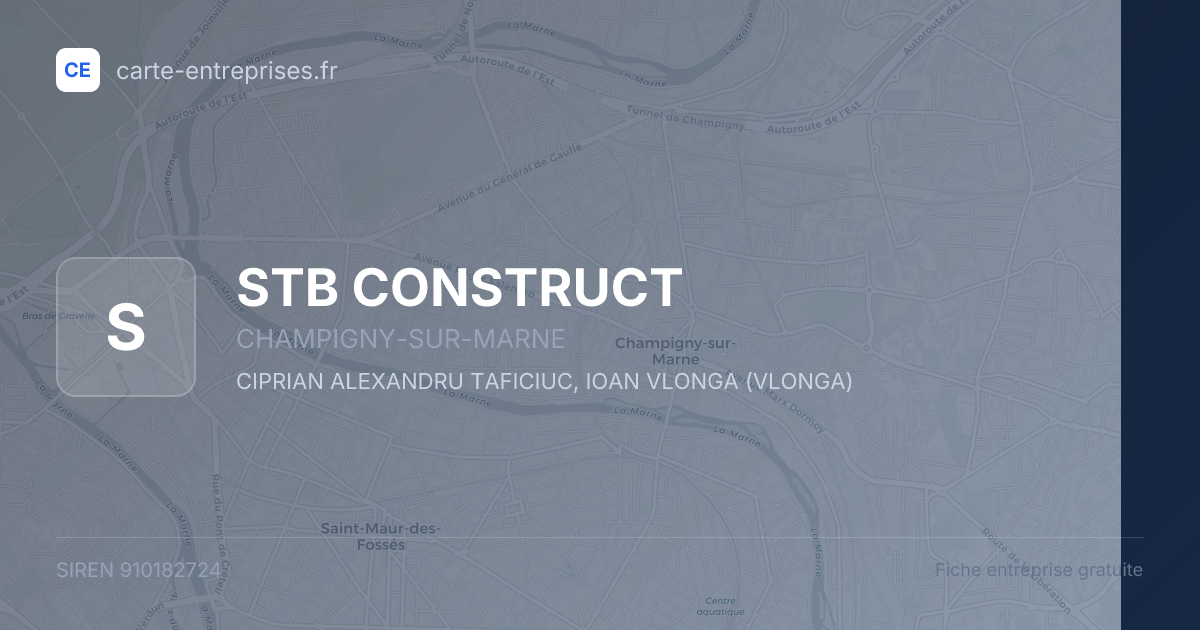 STB CONSTRUCT — 910182724 — fiche entreprise