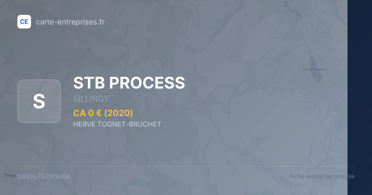 STB PROCESS — 752979468 — fiche entreprise