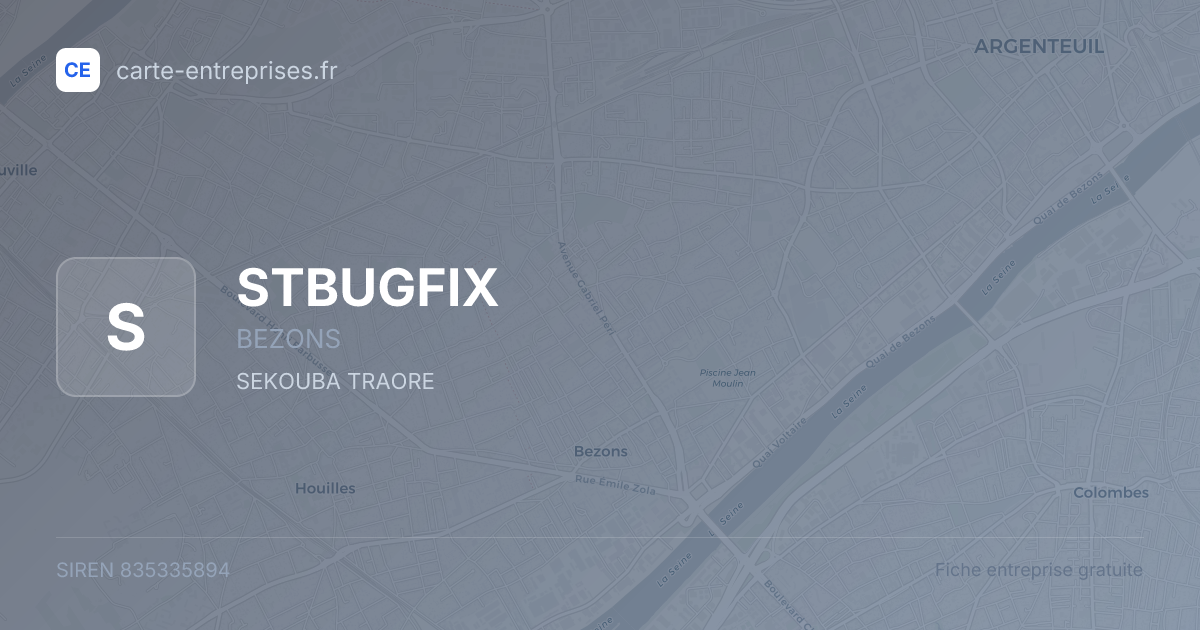 STBUGFIX — 835335894 — fiche entreprise